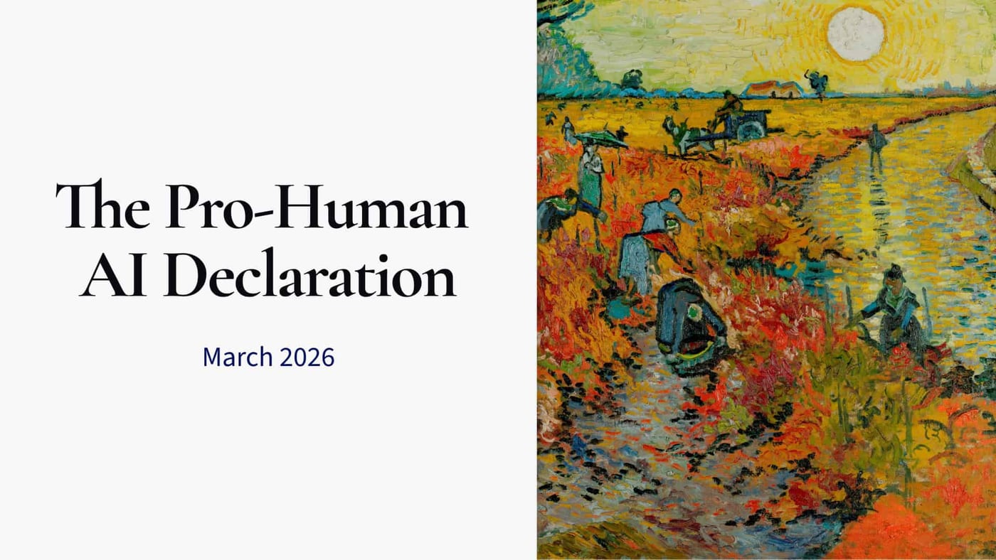 The Pro-Human AI Declaration